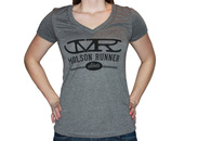 V-Neck design with our Logo mid-chest; comfortable and form-fitting Molson Runner Sleds Women's T-shirt.
